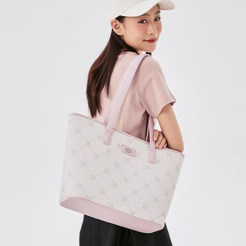 Bolso Tote Dickies con Múltiples Compartimentos Beige para mujer