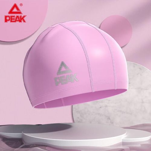 Gorro de natación PEAK unisex recubierto de PU para cabello largo con protección para orejas