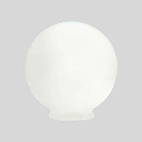 Pantalla De Lámpara Globo De Cristal R8 Blanco Opalino 19.5cm.
