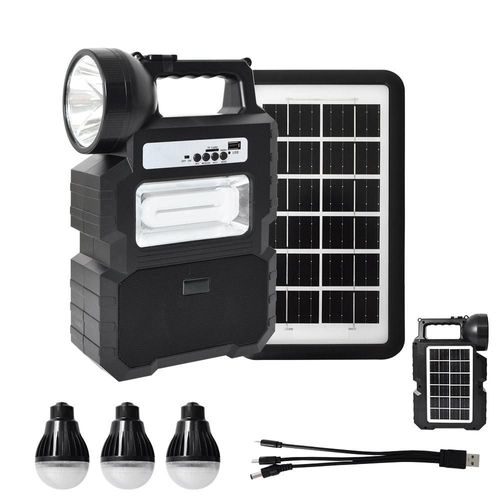 Energía Solar, Estación de Energía Portátil, Panel de luz Brillante,Generador Solar con Mango Portátil, para Viajes de Acampada,HOGAWAY