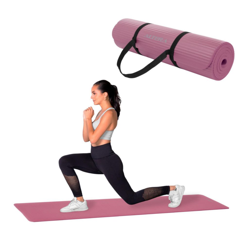 Tapete De Yoga Mat Antiderrapante Altera Fitness Pilates Gym Uva