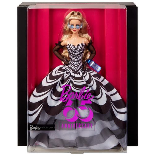 Muñeca Barbie 65 aniversario (rubia) HRM58