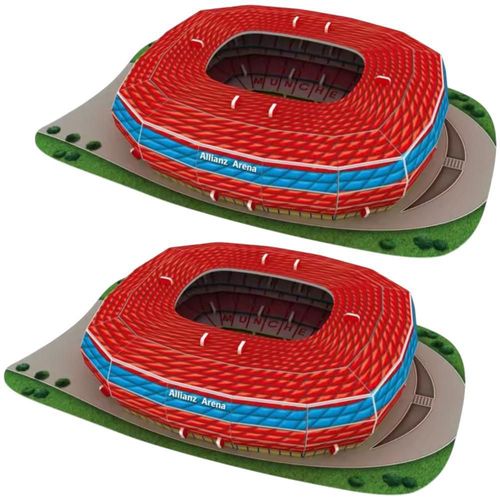 Estadio de Futbol Juguete Armable AllianzArena MXAIZ-002 Rompecabezas 3D Facil de Armar