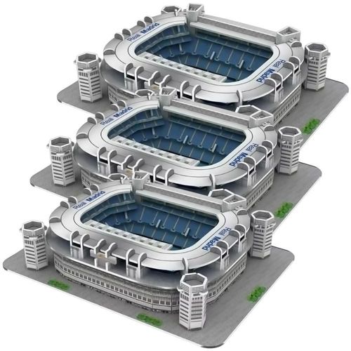 Estadio de Soccer Famoso Madrid BernabeuStadium MXBEU-003 Rompecabezas 3D Estadio Español