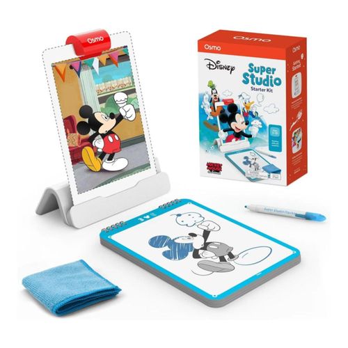 Osmo Juguete Educativo Super Studio Disney Mickey Mouse & Friends Starter Kit - Aprende Dibujos de Disney y Dibujos Animados