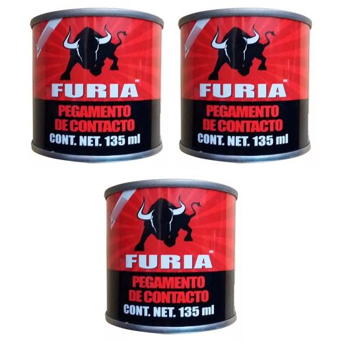 PACK 3 PEGAMENTO CONTACTO FURIA 135 ML HENKEL