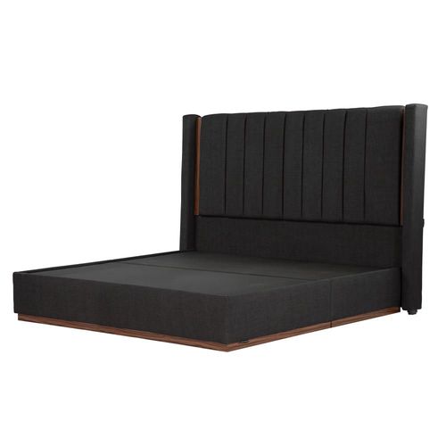 Cabecera King Size Dicasa Linz+ Base Cama Negro CDZ