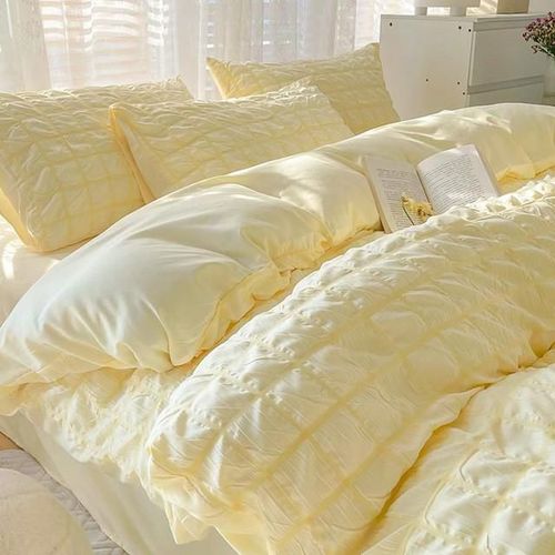 Juego de Funda para Edredón de 4 Piezas - Ultra Suave Fibra de Doble Cepillado Colección de Hotel .HOGAWAY