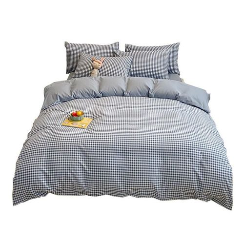 Juego de Funda para Edredón de 4 Piezas - Ultra Suave Fibra de Doble Cepillado - Cierre de Botones y 2 Fundas para Almohada,HOGAWAY