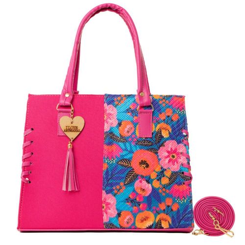 Bolso Yute FANA Estrella Color Fiusha