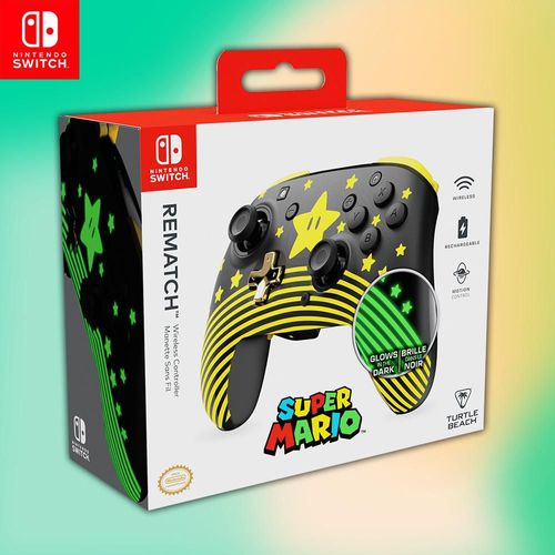 Turtle Beach Control Inalámbrico Rematch Mario Invencible Purpura Nintendo Switch 2