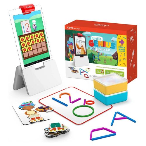 Osmo Juguete Educativo Little Genius Starter Kit para Fire Tablet + Early Math Adventure - 6 juegos educativos de aprendizaje