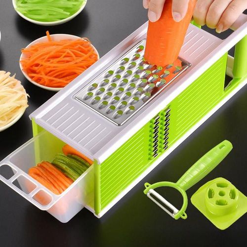 Rallador 5 en 1, cortador creativo, cocina, multiusos, cortador de patatas, de cuatro lados.HOGAWAY