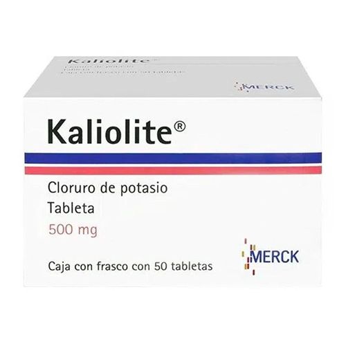 Cloruro de Potasio Kaliolite 500 mg 50 grageas