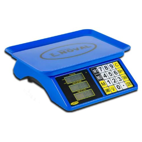 BÁSCULA NOVAL DIGITAL COMERCIAL AZUL 20 KG 2GR