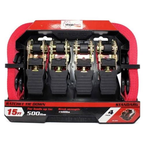 SUJETADORES MAPLE TOOLS C/MATRACA SET DE 4 PIEZAS