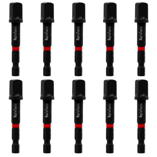 PACK 10 ADAPTADORES MAPLE TOOLS P/ DADOS 3/8" TALADRO