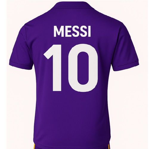 Jersey Playera Albiceleste 2025 Edicion Especial Leo 10 Morado