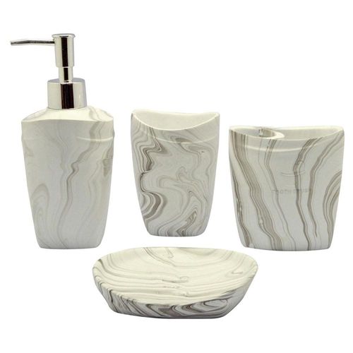 Set de accesorios de baño 4 piezas