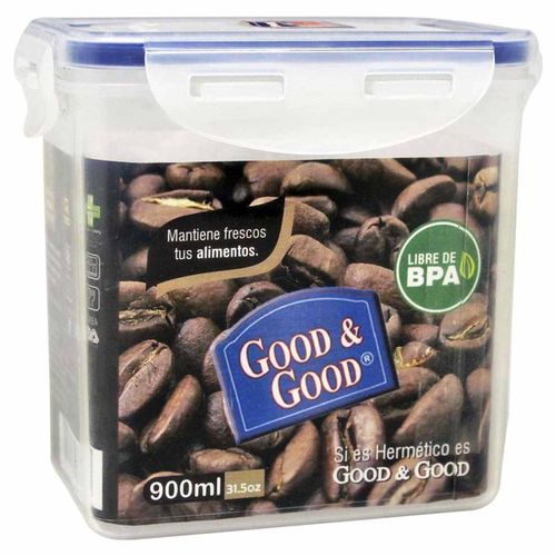 Good & Good, Contenedor hermético rectangular 900 ml.