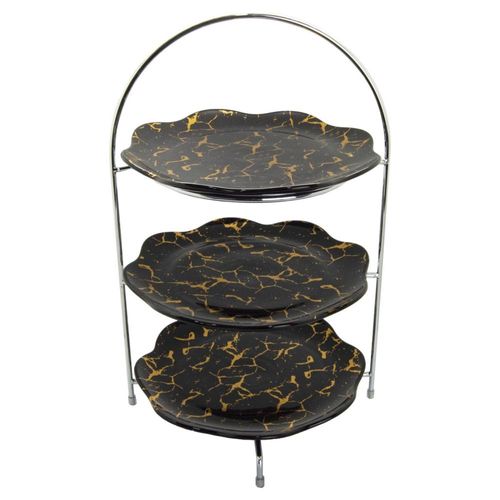 Soporte para postres o frutas 3 niveles