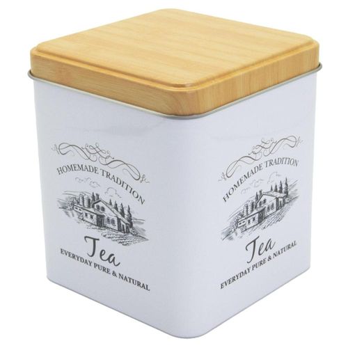 Recipiente de lata con tapa