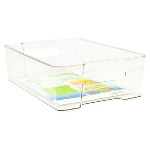 Caja rectangular organizadora transparente