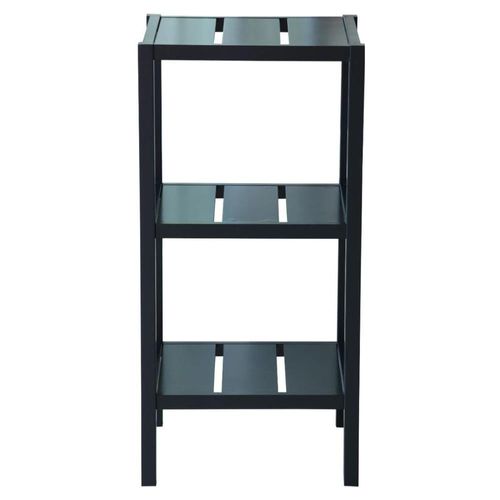 Mueble Anaquel Estante 3 Niveles Negro, Mdf