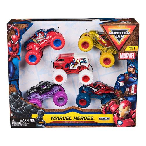 Monster Jam Marvel Heroes 5 Pack 1:64 6072344