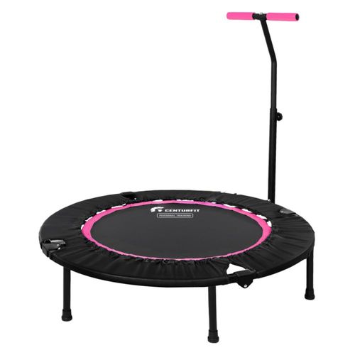Trampolin Aerobics 102cm Barra Fitness Ejercicio Jumping 120kg Rosa Centurfit