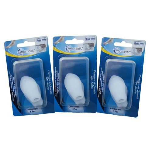 ORTHOMEDIC KIT 3 PARES DE PROTECTOR DE JUANETE TIPO SASTRE
