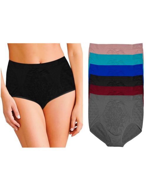 con 6 Pantaletas A La Cintura Tatys Fashion Tallas Extras Estira Hasta 1.4 Metros Pack Incluye 6 Diferentes Colores 1647MULTICOLORQ