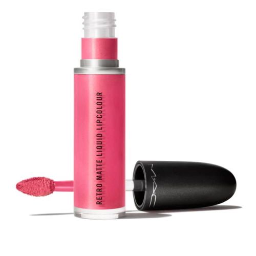 Lapiz labial liquido Retro Matte Mac Metalico Metallic Rose