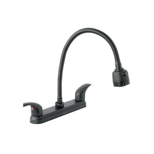 Mezcladora fregadero flexible negro