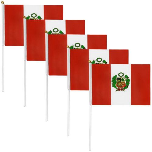 Bandera de Peru PEhandFlag MXPHN-001 Banderilla Peru