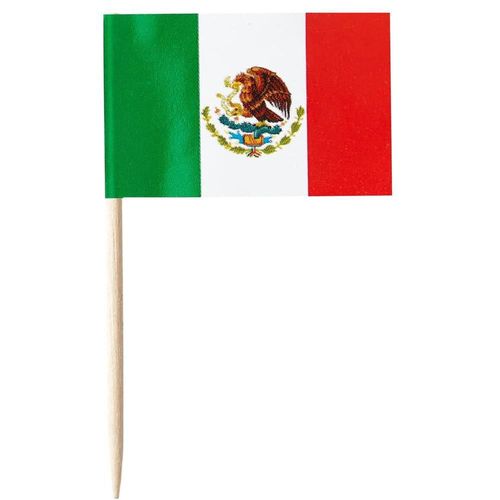 Banderitas de Palillos MXToothpickFlag MXMKG-011 Mini Bandera Tricolor