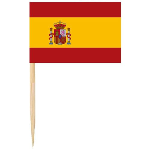 Mini Banderas de Palillos de Diente EsToothpickFlag MXETO-009 España Banderas de Palillos