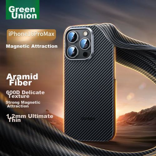 Funda Para Iphone 16 Pro Max Ugreen Fibra Aramida Negra