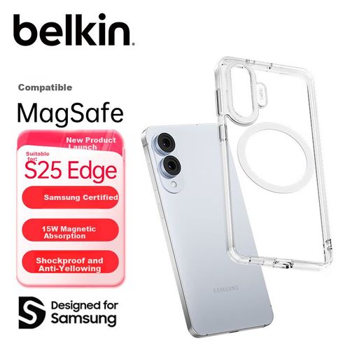 Funda Para Samsung S25 Edge Belkin Tpu+Pc Transparente