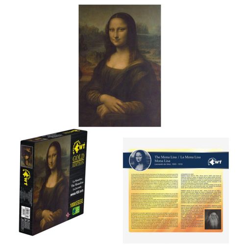 Rompecabezas Gold Edition 1000 Pzs, La Monalisa