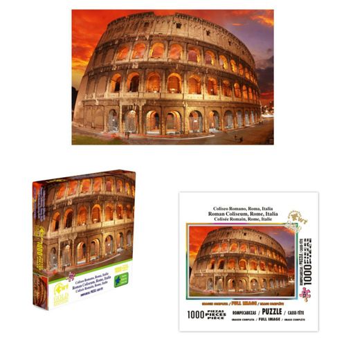 Rompecabezas Gold Edition 1,000 Pzs, Coliceo Romano, Roma Italia