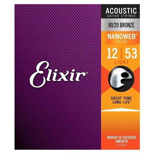 Juego de Cuerdas Acoustic Nanoweb Coating 11052 ELIXIR.