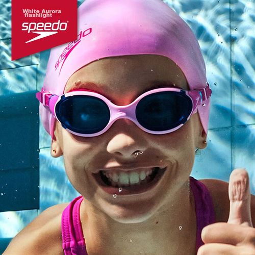 Goggles para natación Speedo Kids' Hydrospex 2.0 antivaho rosa para niño