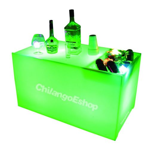 Mesa Con Hielera Iluminada Sala Lounge Neonmania