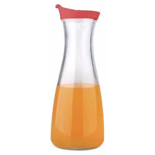 Jarra de Vidrio con tapa roja 900 ml