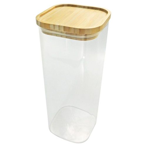 Recipiente con tapa hermética de bambú 1.9 L