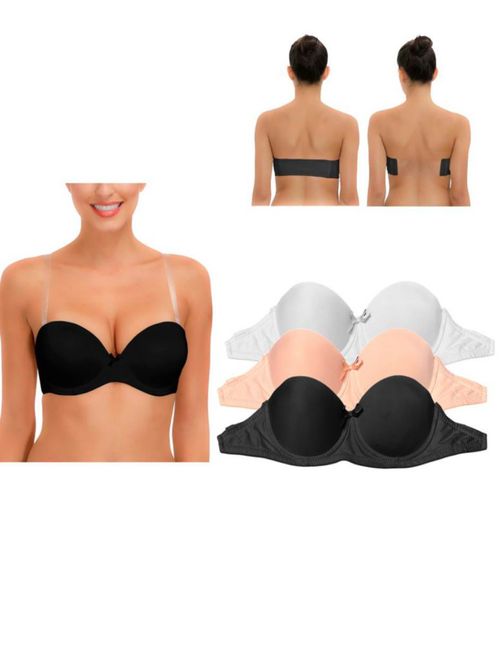 Pack 3 Bras Strapless 99087