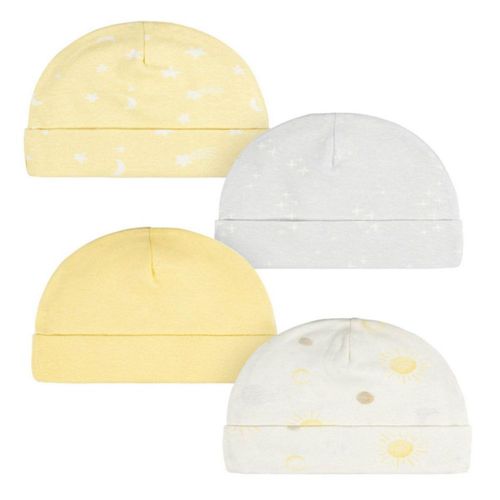 Gorro Gerber Pack 4 Gorras Suaves Bebé 0 A 6 Meses
