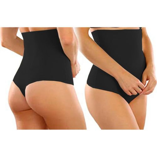 Faja Tipo Pantaleta Sin Costuras Color Negra 90013