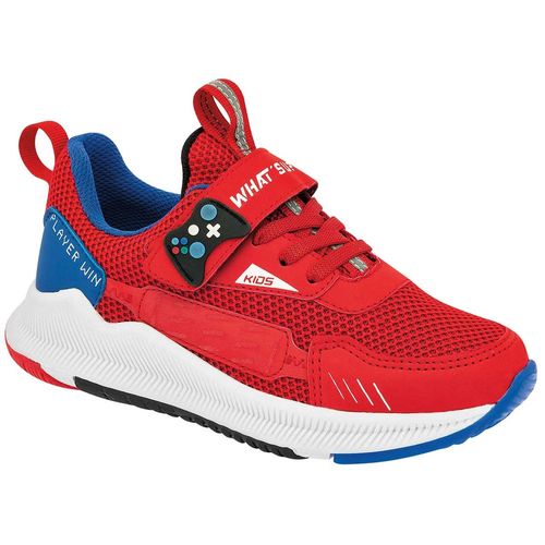 What'S U? Tenis deportivo para niño rojo azul, código 101235-1